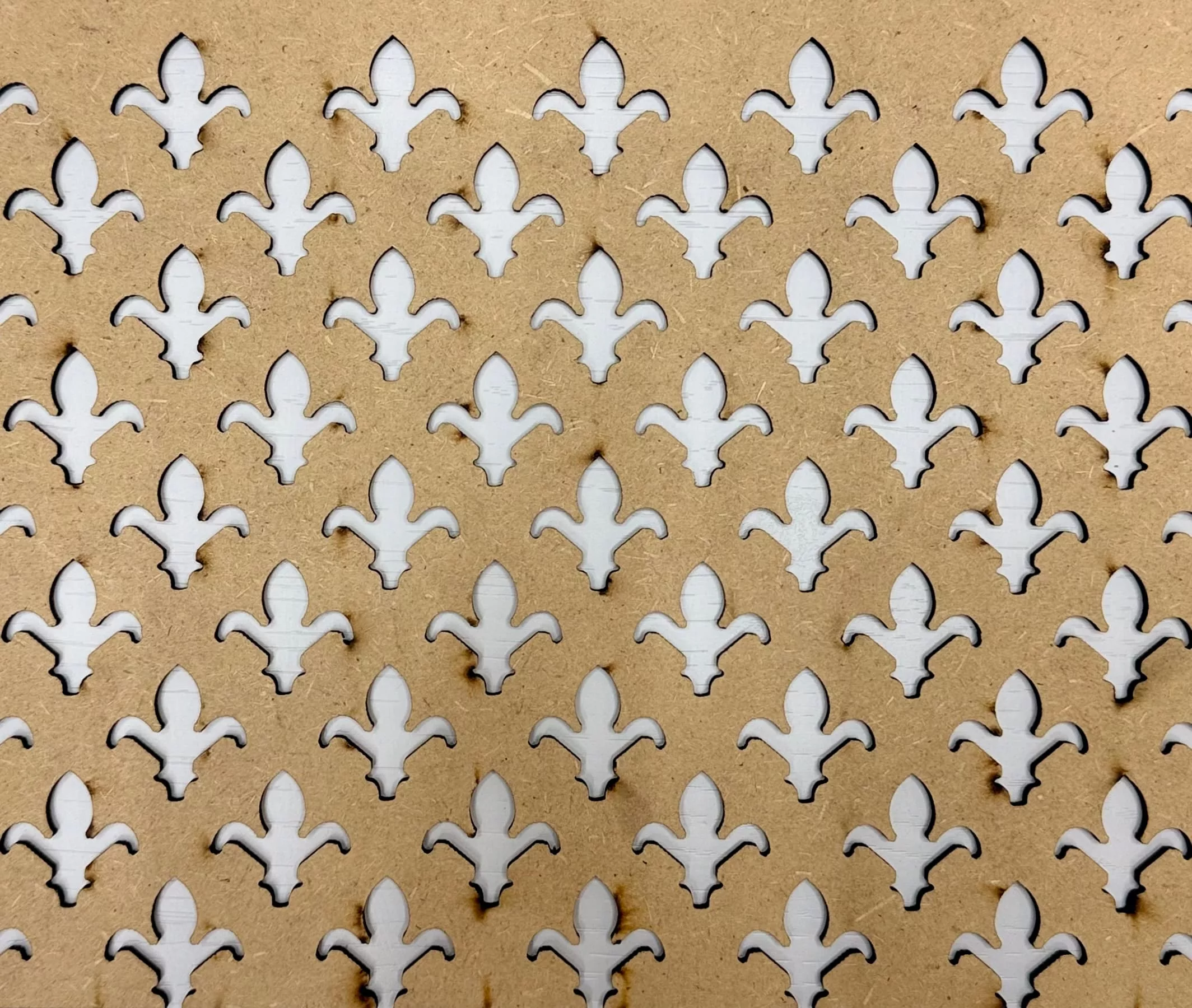 Fleur De Lis Lasercut MDF Decorative Grille - Image 4