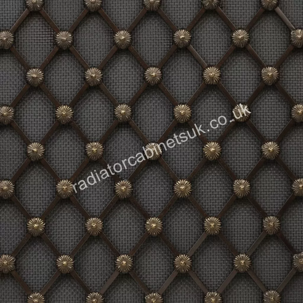 Regency Antique Brass Decorative Grille - Image 3
