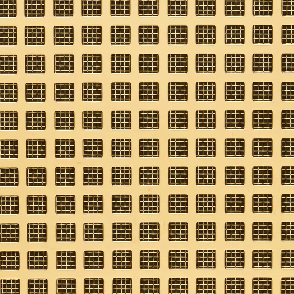 Square Polished Brass Decorative Grille - Image 3