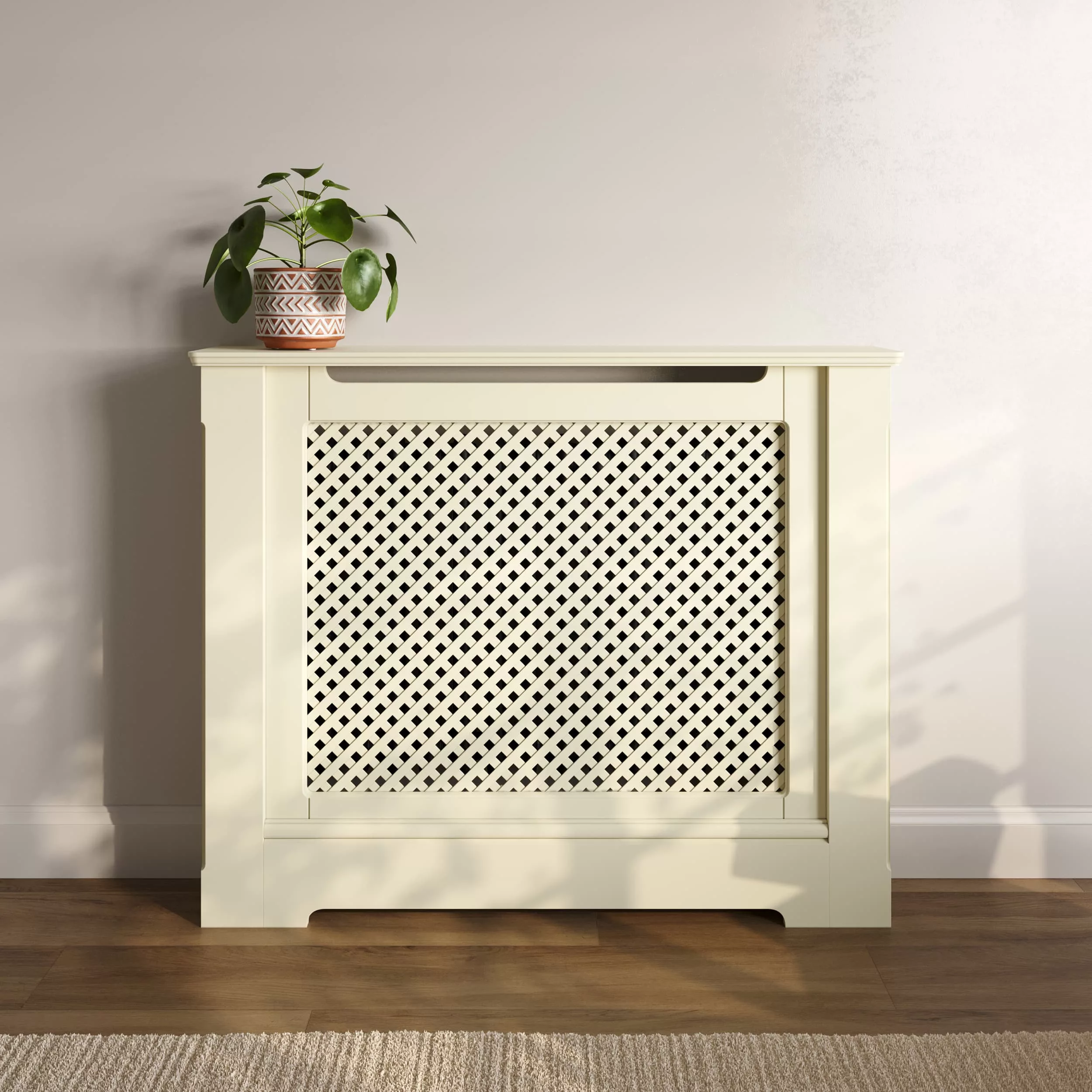 Wooden Lattice Radiator Cabinet - Image 2
