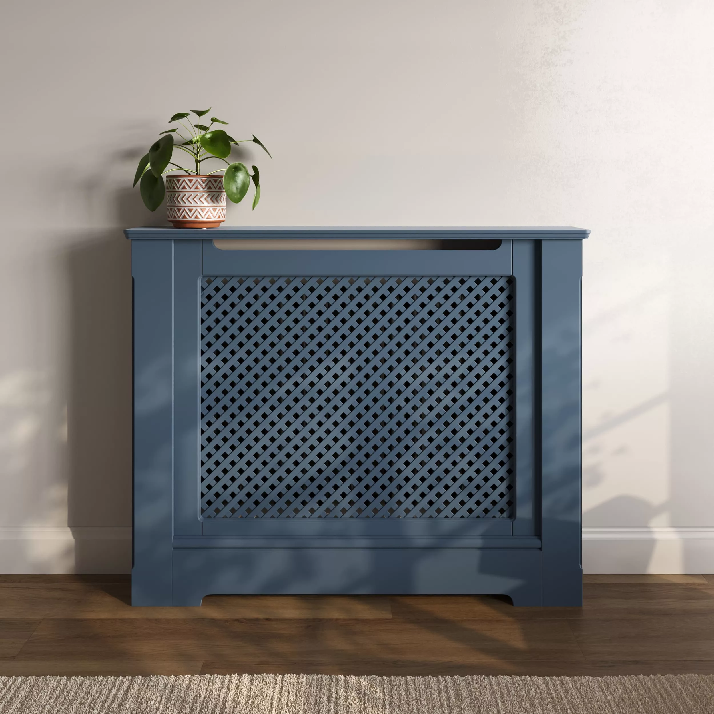 Wooden Lattice Radiator Cabinet - Image 3