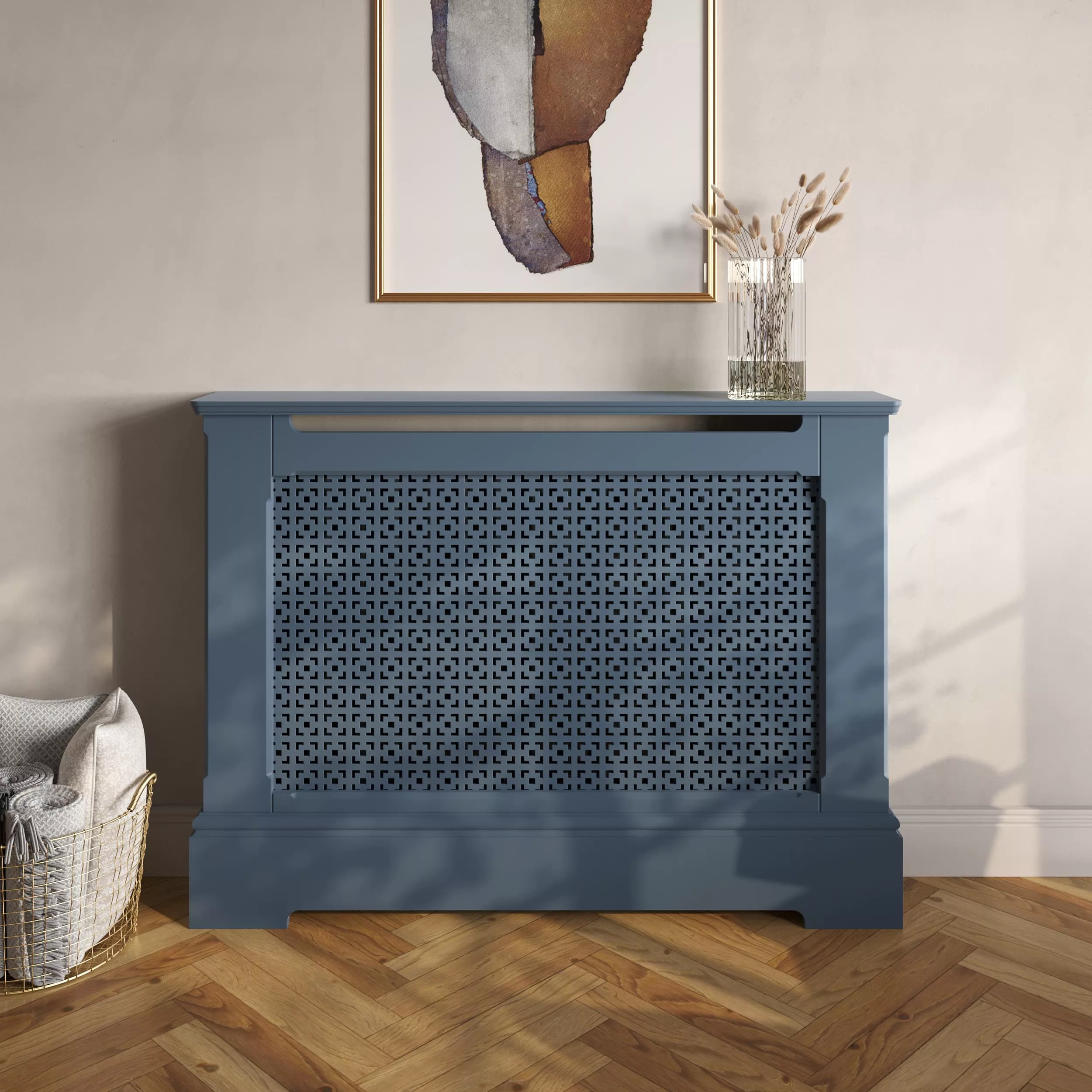 Pimlico Stamped MDF Radiator Cabinet - Image 3