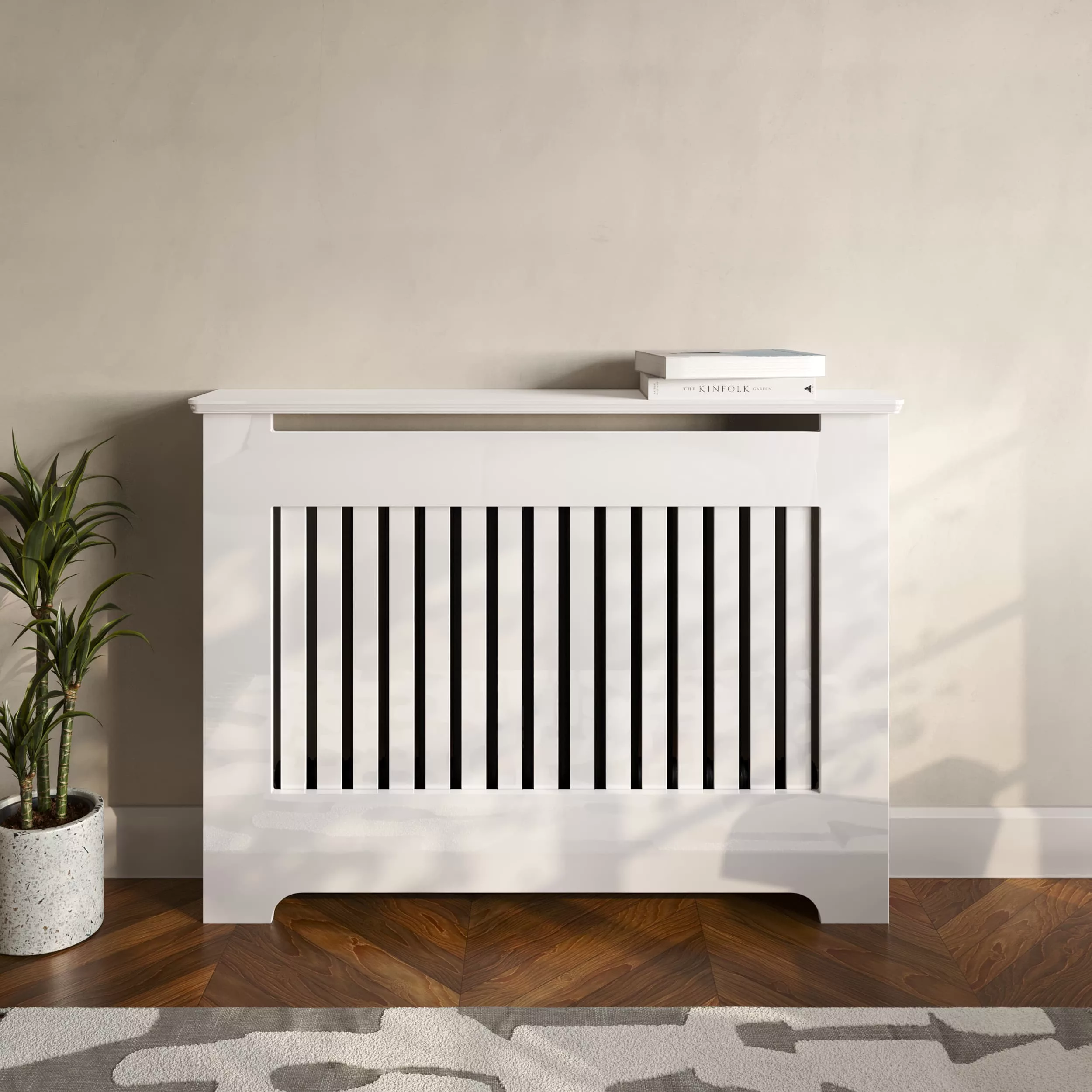 Vertical Slats Radiator Cabinet