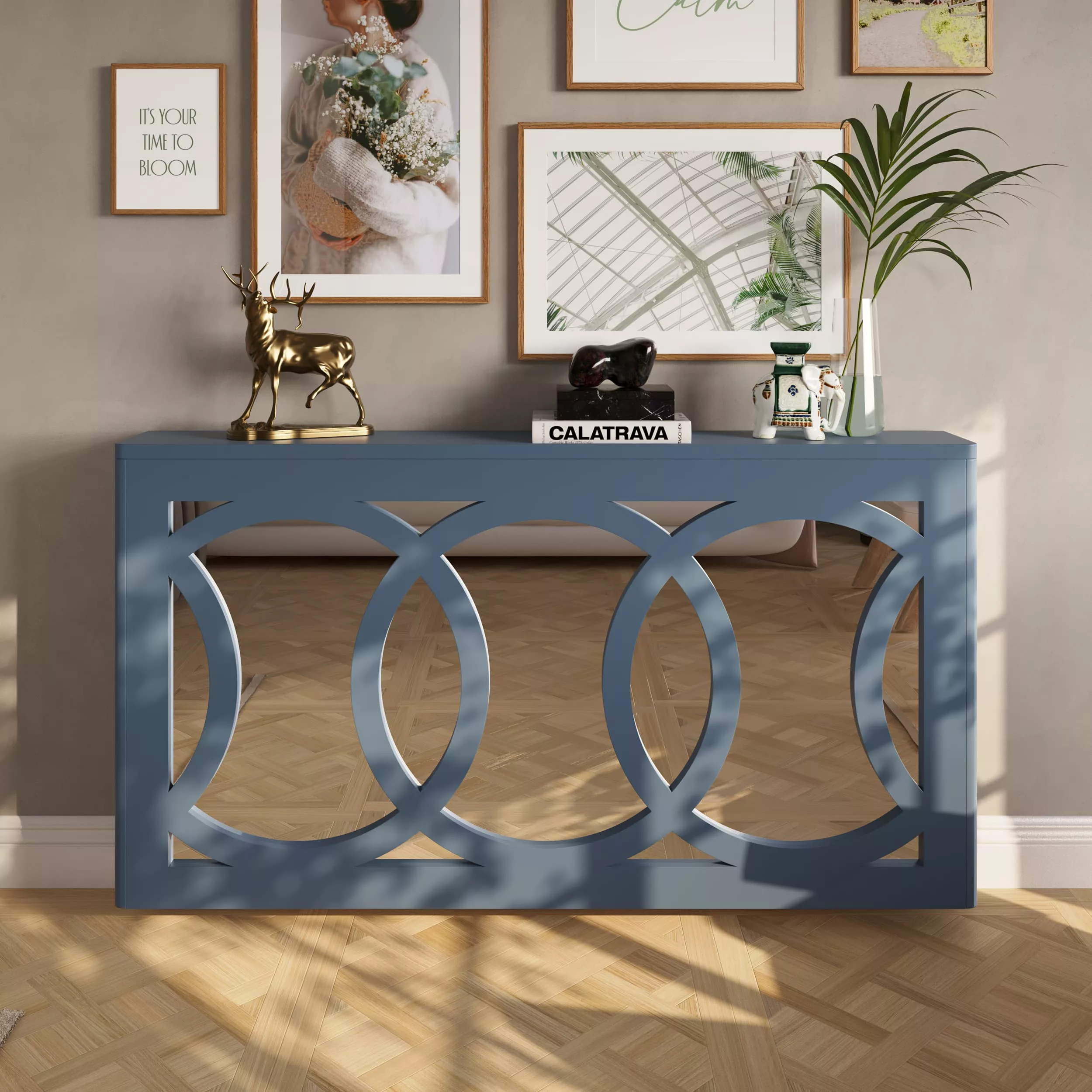 Interlocking Rings Clip-on Mirrored Radiator Cover - Image 7