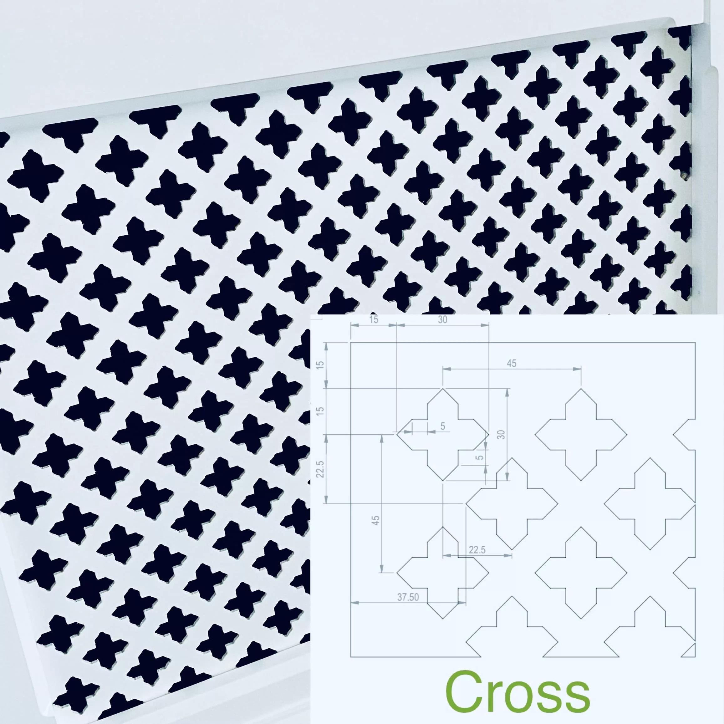 Cross Range Decorative Grille