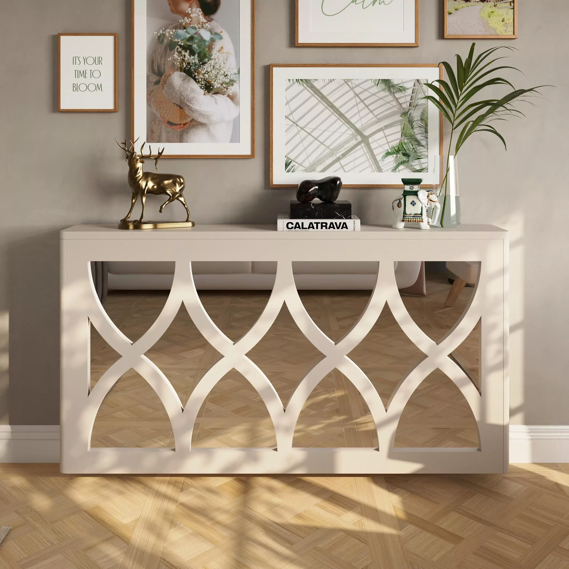 Hourglass Clip-on Mirrored Radiator Cover - Image 4