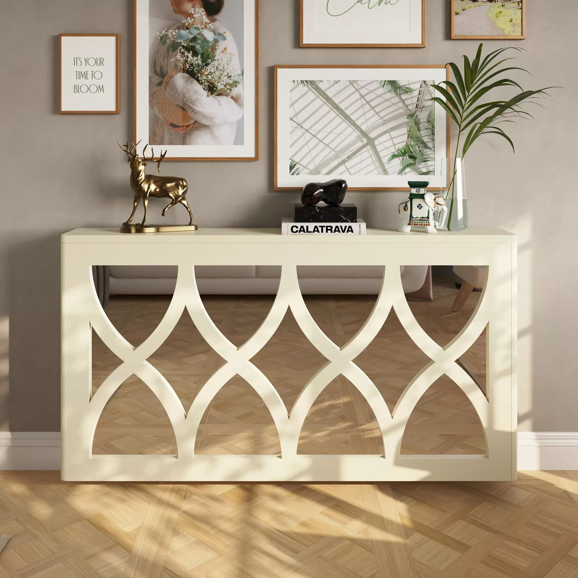 Hourglass Clip-on Mirrored Radiator Cover - Image 5