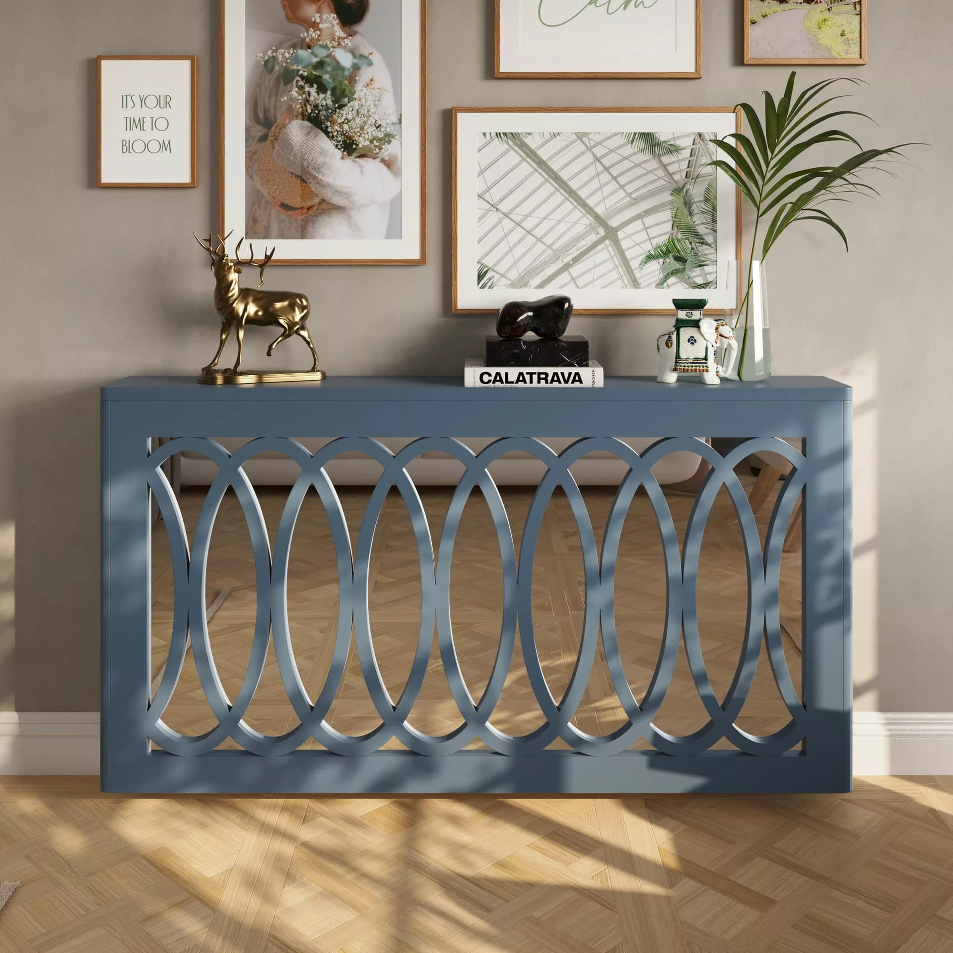 Interlaced Ovals Clip-on Mirrored Radiator Cover - Image 6