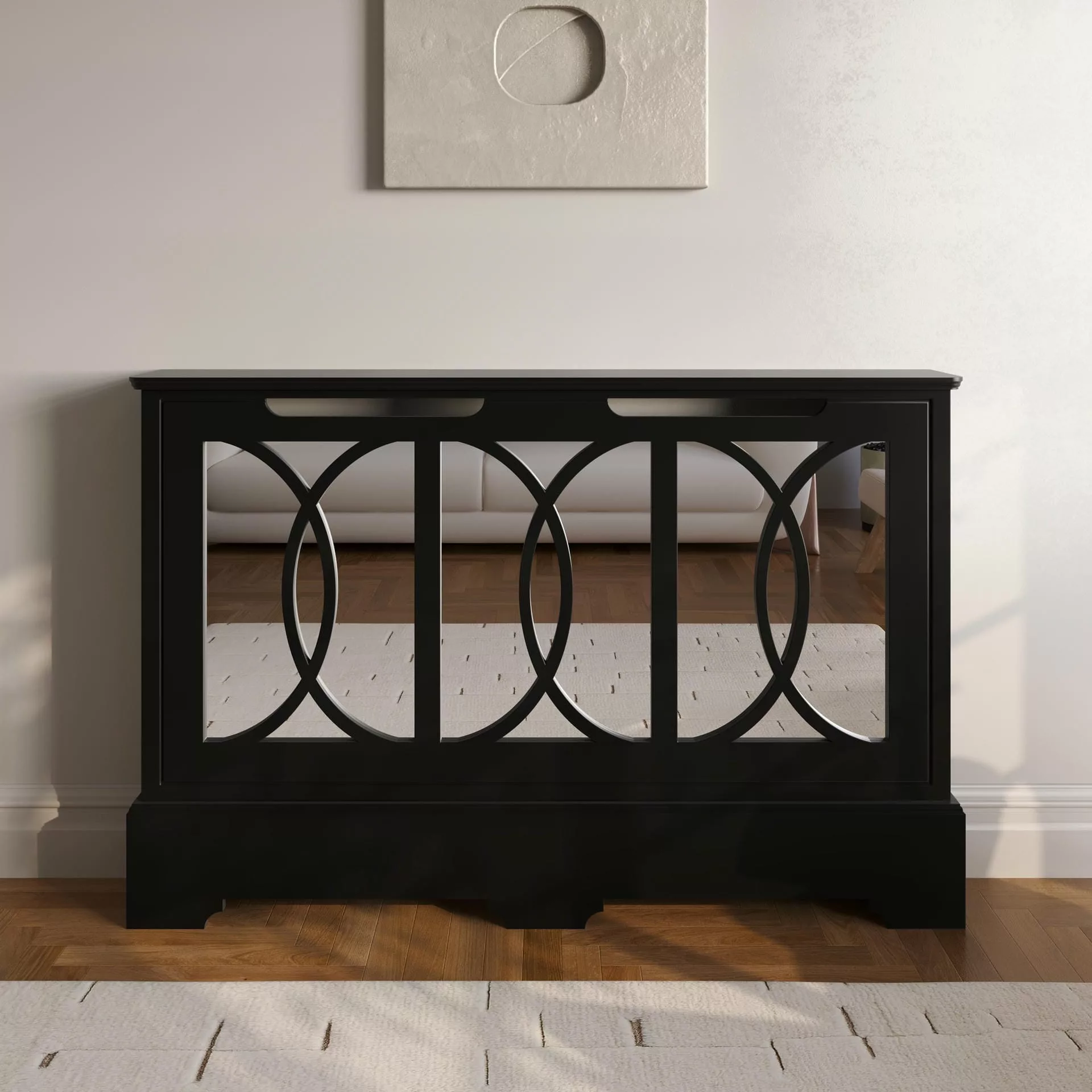 Selene Standing Mirrored Radiator Cabinet - Image 2