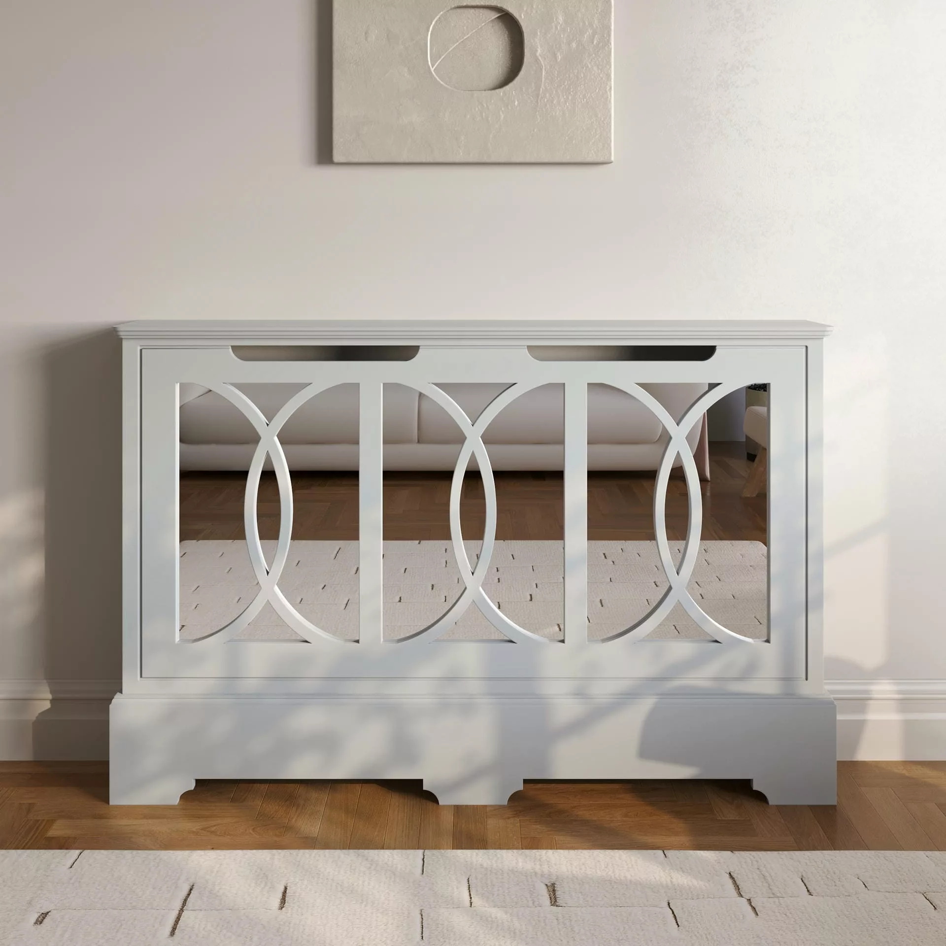 Selene Standing Mirrored Radiator Cabinet - Image 3