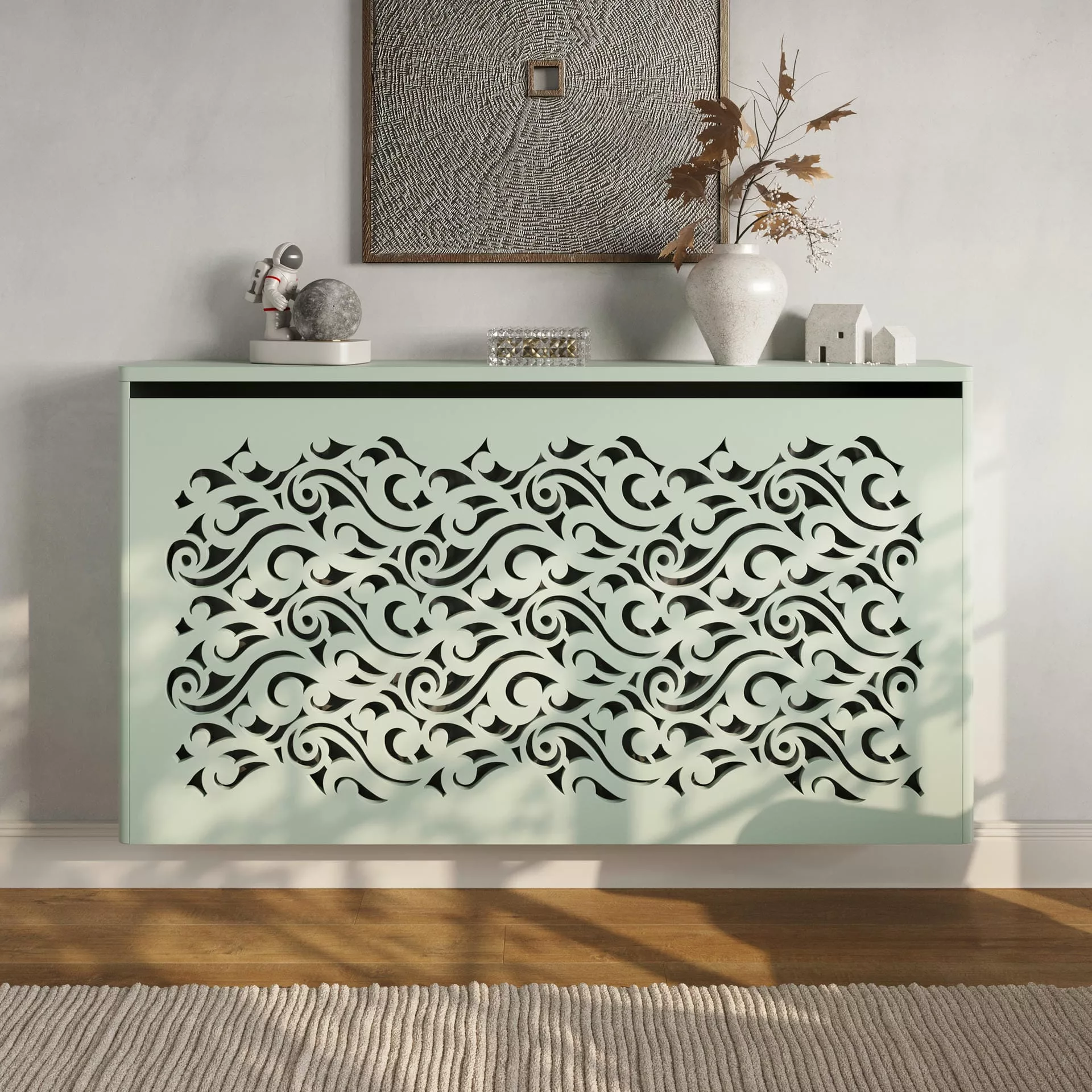 Baroque Floating Radiator Cabinet - Image 6