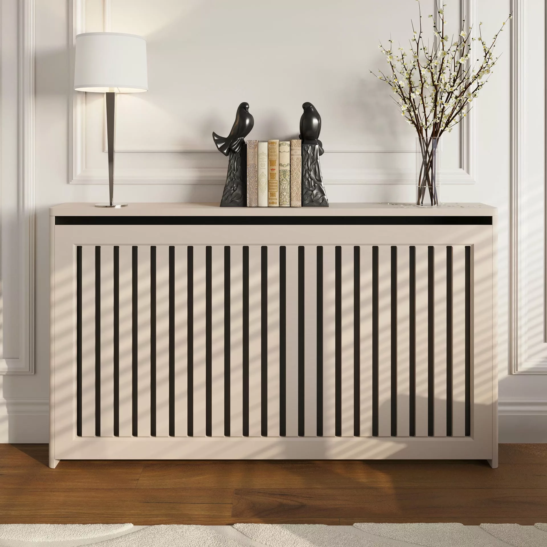 Flush Slats Standing Radiator Cabinet - Image 5