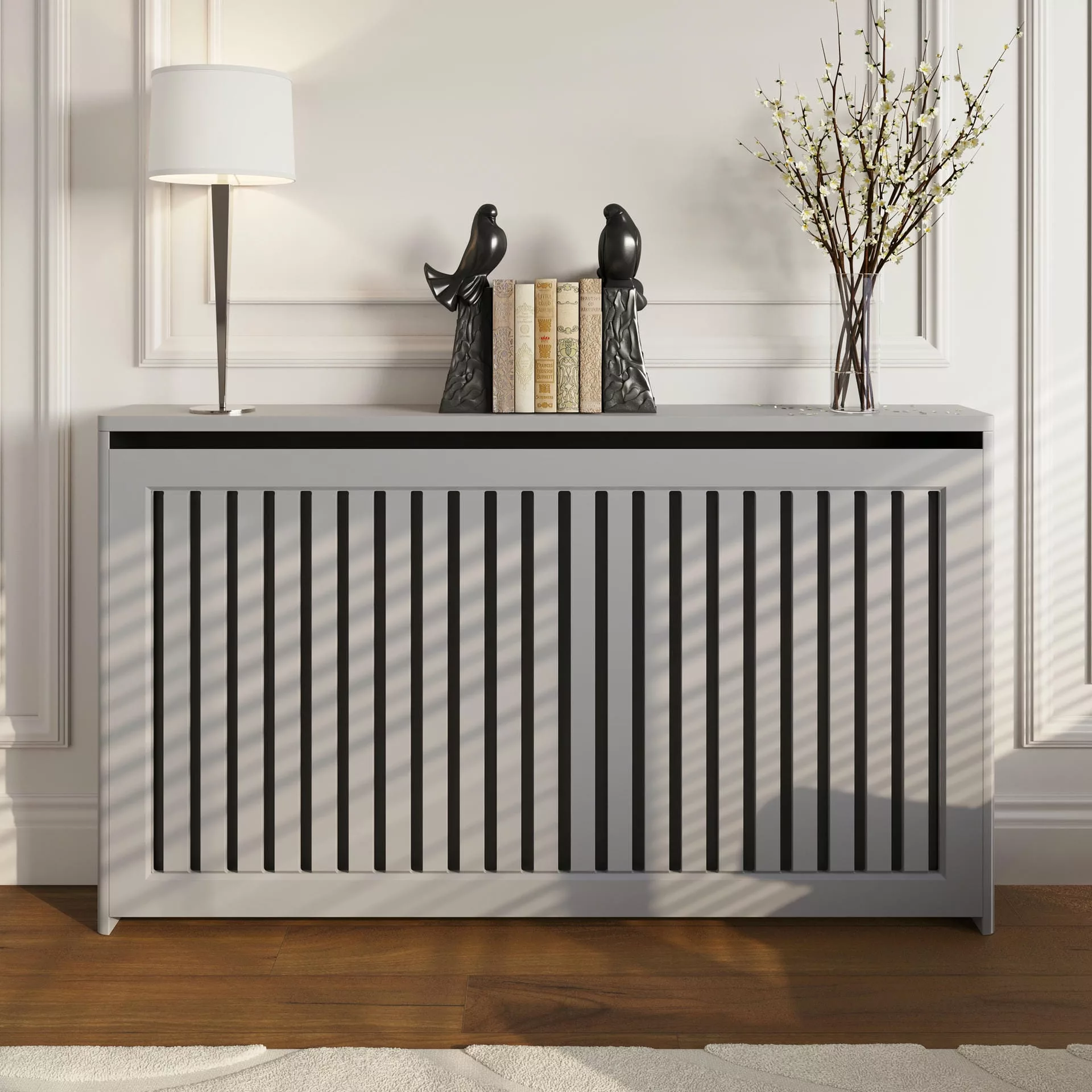 Flush Slats Standing Radiator Cabinet - Image 7