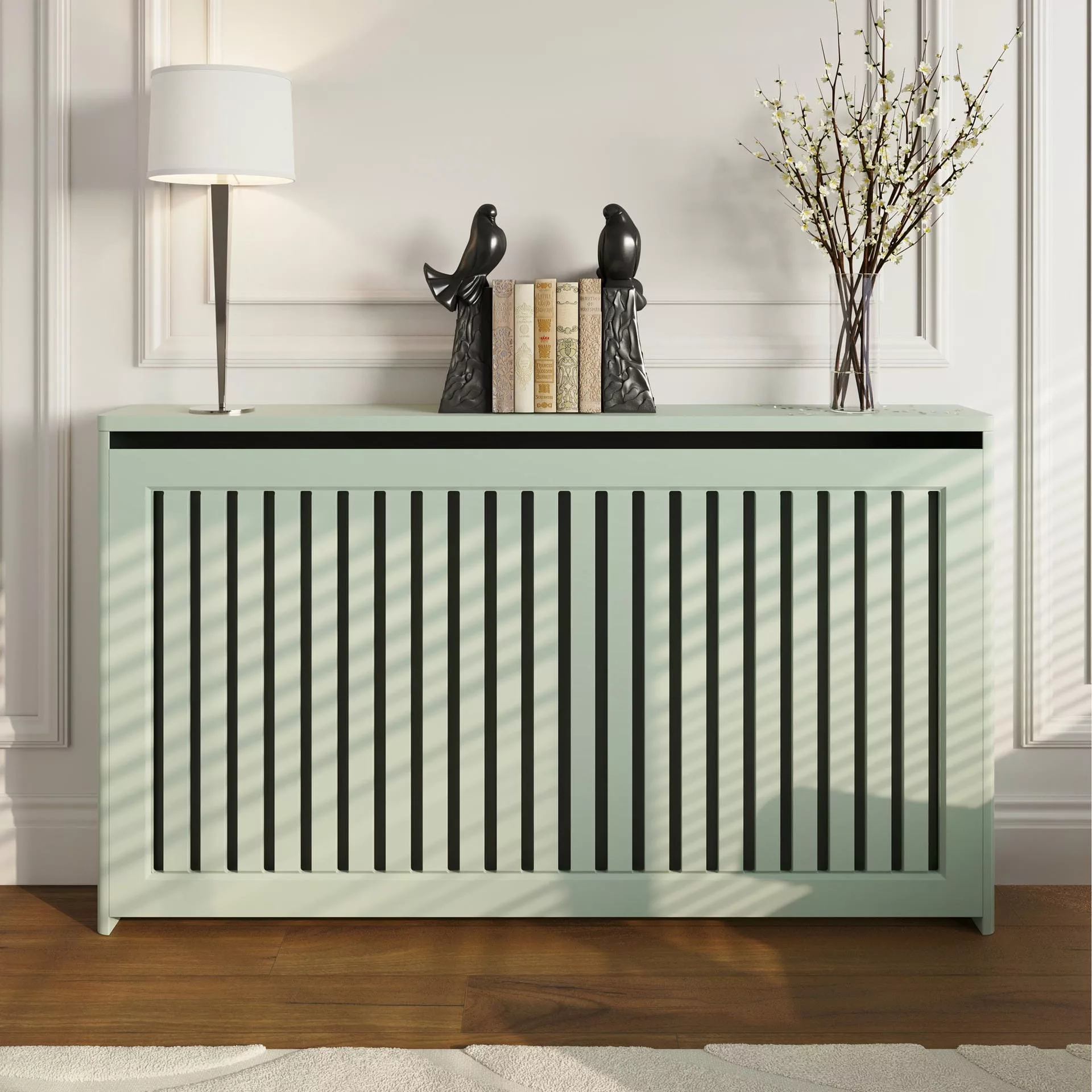Flush Slats Standing Radiator Cabinet - Image 4