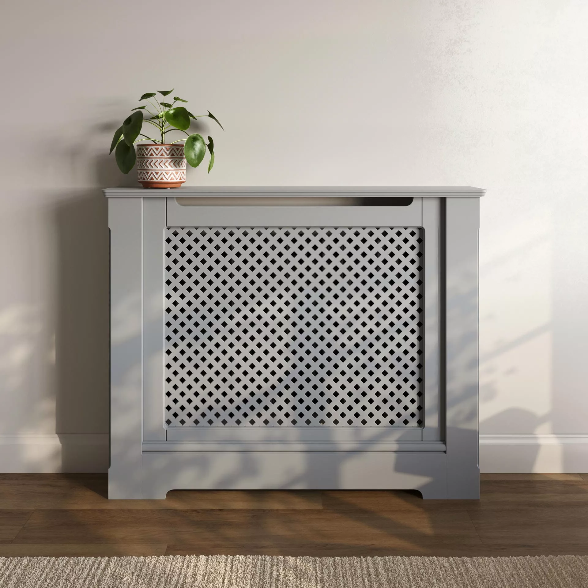 Diamond Lasercut MDF Radiator Cabinet - Image 4