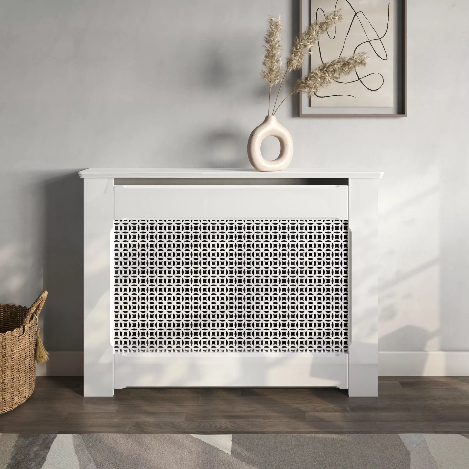 Filigree Lasercut MDF Radiator Cabinet - Image 6