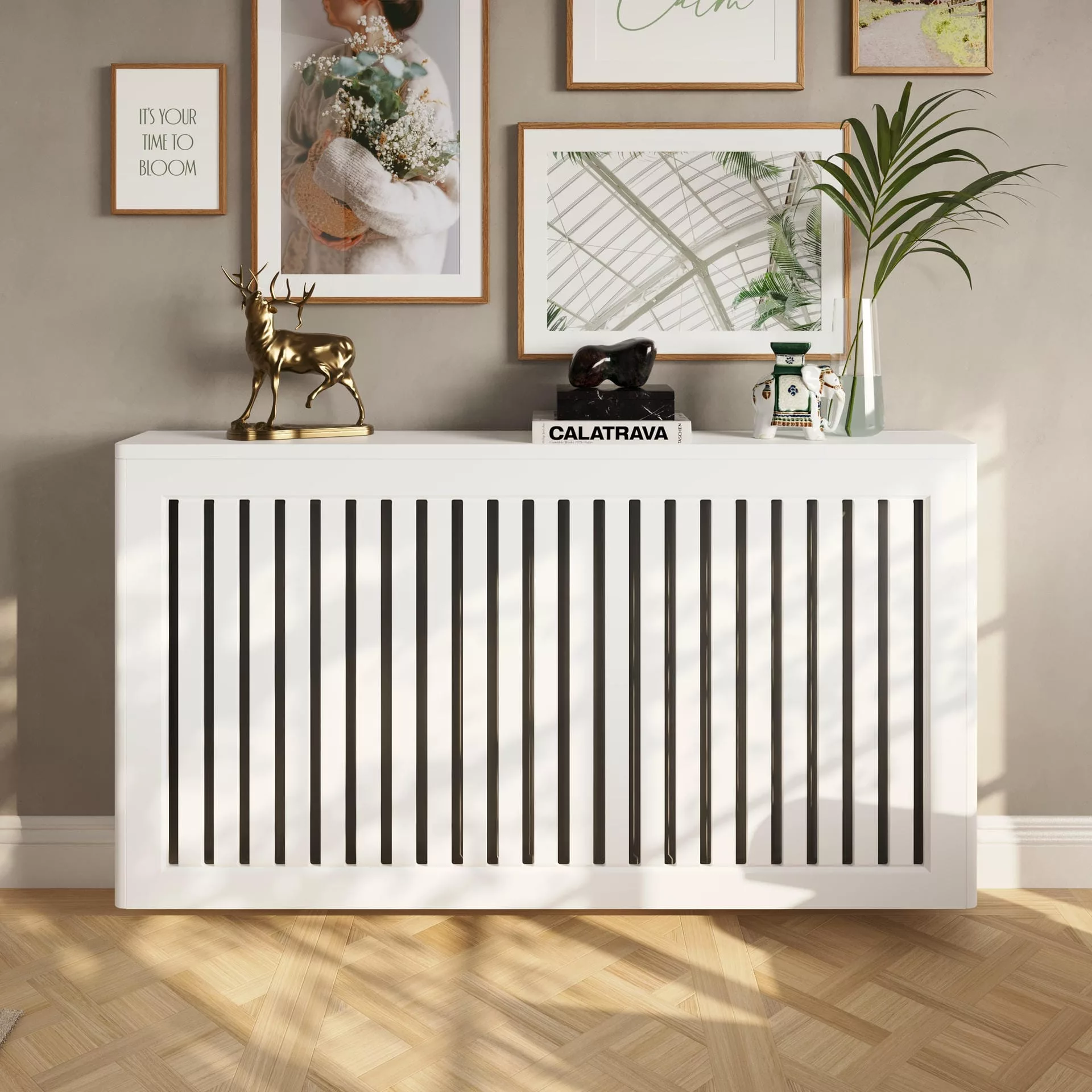 Flush Slats Clip-on Radiator Cover