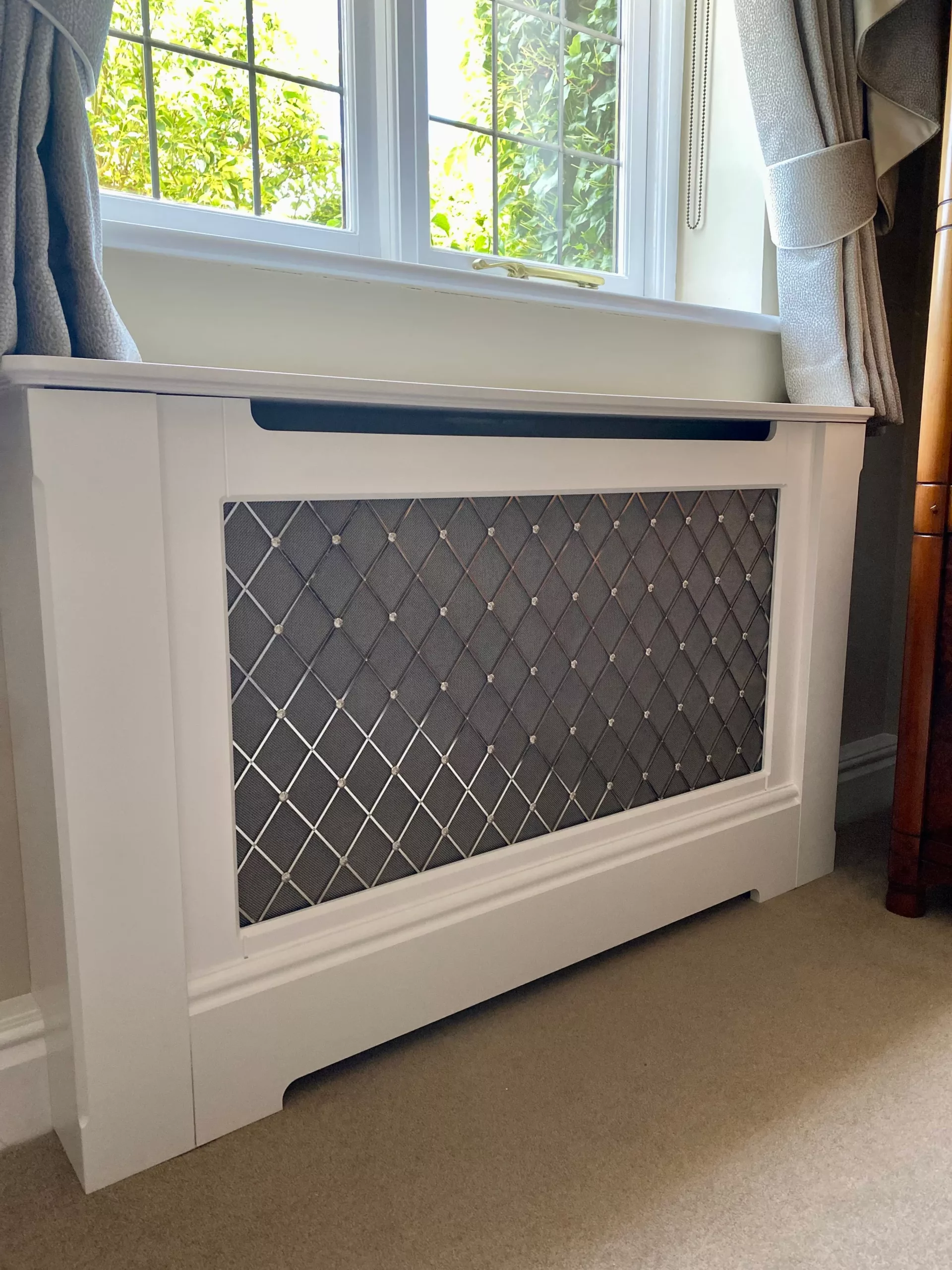 Regency Polished Nickel Radiator Cabinet - Image 2