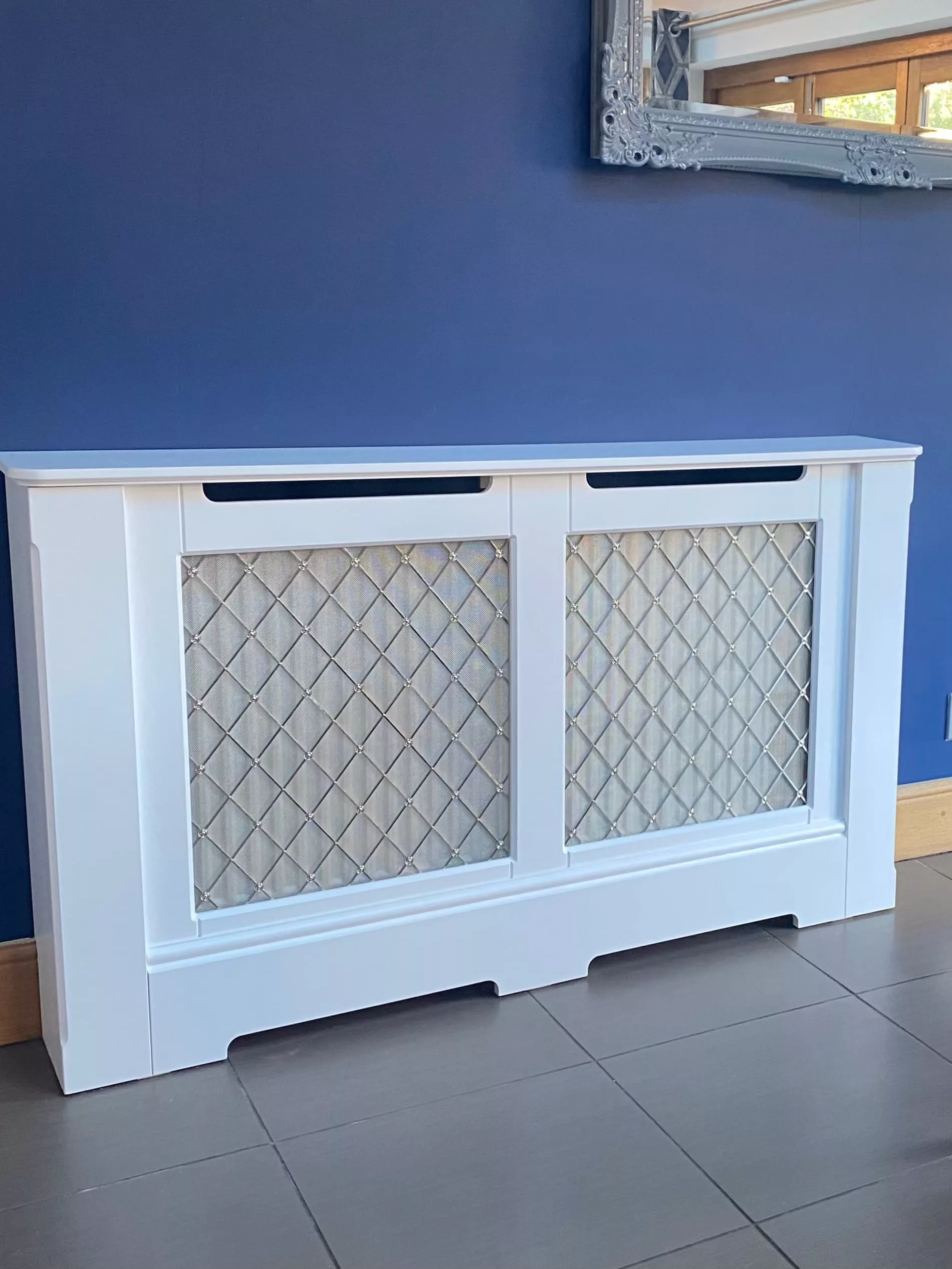 Regency Satin Nickel Radiator Cabinet - Image 3