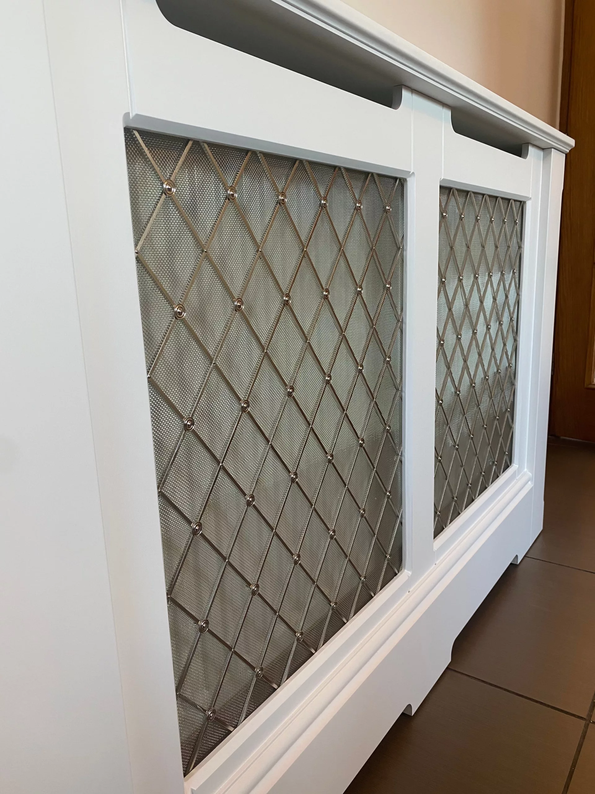 Regency Satin Nickel Radiator Cabinet - Image 6