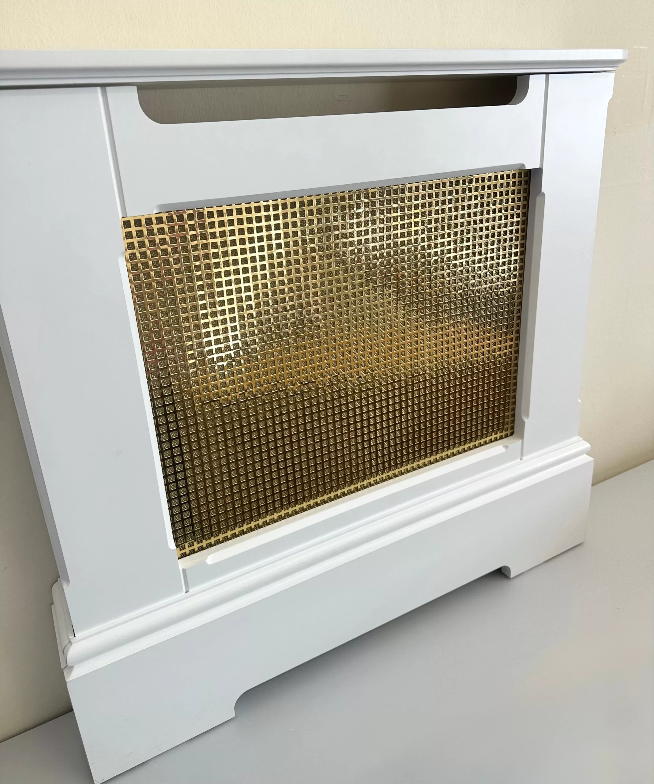 Square Polished Brass Radiator Cabinet - Image 7