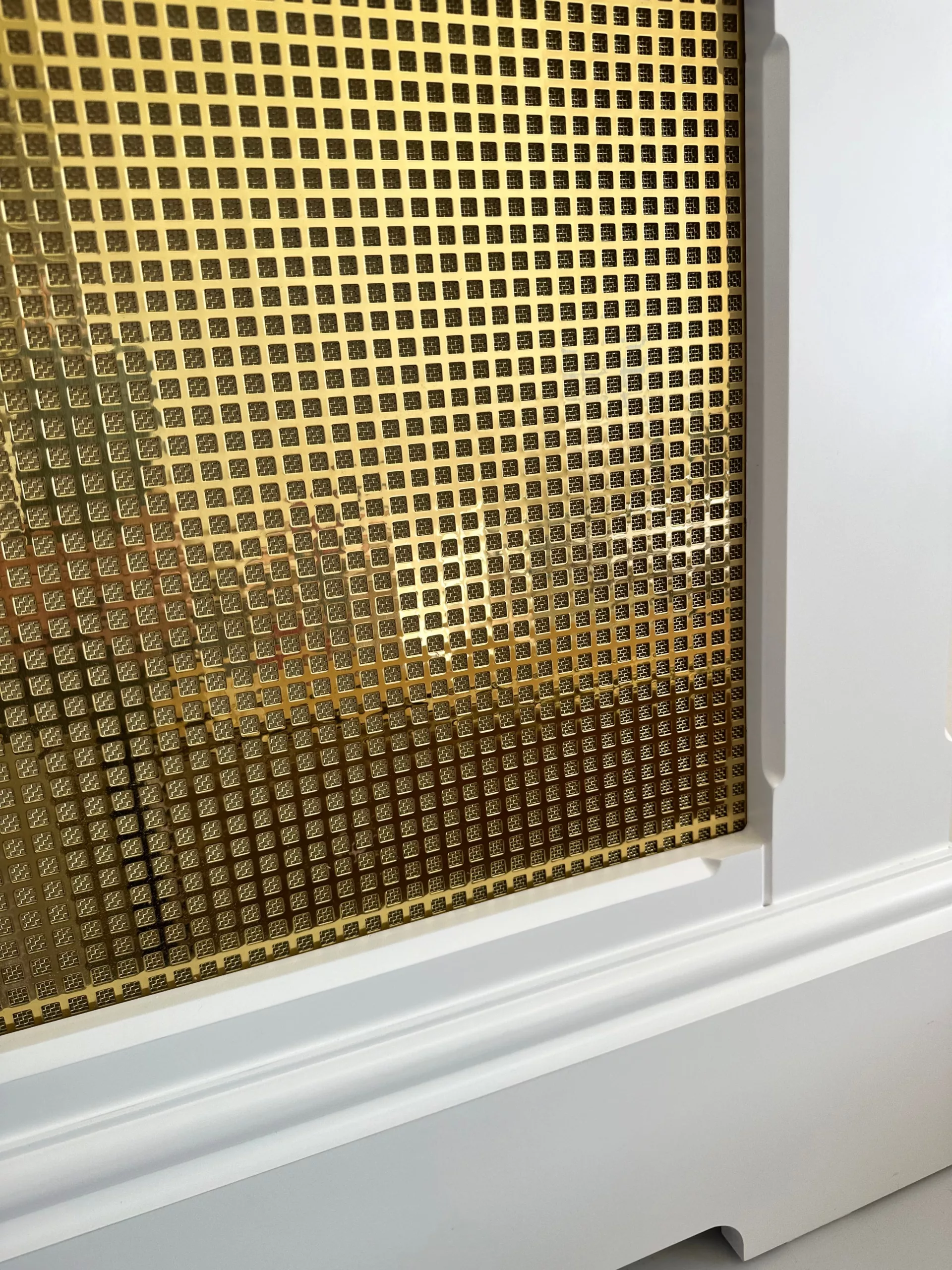 Square Polished Brass Decorative Grille - Image 4